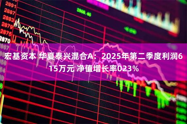 宏基资本 华夏泰兴混合A：2025年第二季度利润615万元 净值增长率023%